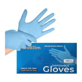 Nitrile Medical Exam Gloves: Powder-Free, Non-Sterile, 5 mil Disposable Glove, Blue