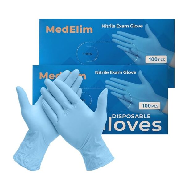 Nitrile Medical Gloves, Blue, 5 Mil (200)